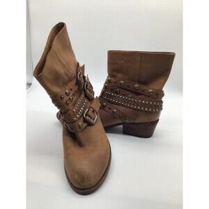 Russell & Bromley Boots Women's Sz 39 Tan Western Cowboy